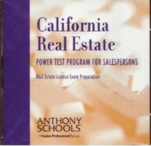 California Real Estate: Power Test Program For Sales Persons PC CD exam practice - Picture 1 of 1