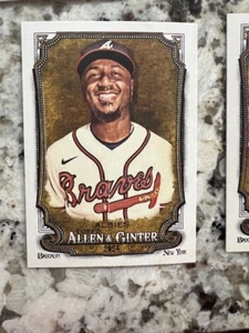 2024 TOPPS ALLEN GINTER MLB BASE CARD ATLANTA BRAVES OZZIE ALBIES #109 - Picture 1 of 1