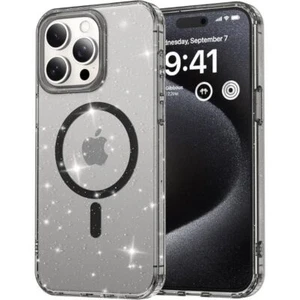 iPhone 16e BLACKTECH Stay Glitter (MagSafe Compatible) - Black - Picture 1 of 7