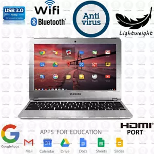 Samsung Chromebook Student Laptop Computer 16GB SSD 2GB RAM WiFi BT HDMI grade B - Picture 1 of 10