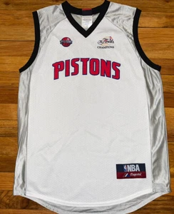 Vintage 2004 Majestic BEN WALLACE DETROIT PISTONS Youth NBA Champions JERSEY XL - Picture 1 of 3
