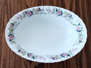 Creative Fine China Regency Rose 2345 Oval Gold Trim Vegetable Serving Bowl - Picture 1 of 3