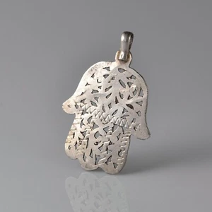 TUNISIA MAGHREB Popolazioni Berbere - Mano di Fatima, Hamsa in argento - Picture 1 of 3