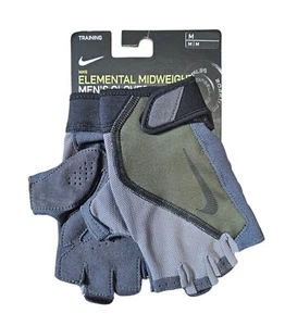 Nike Men's Elemental Fingerless Fitness Training Gloves Size Medium Olive Green - Picture 1 of 1