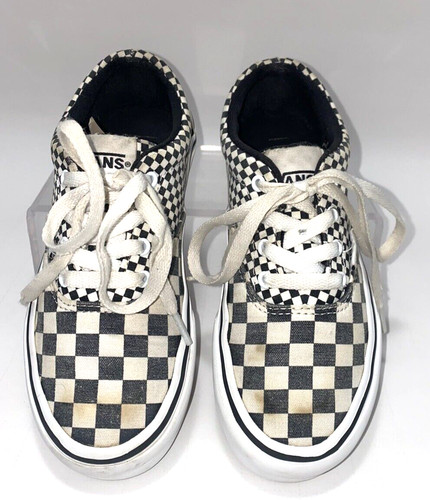 Sneakers a scacchi VANS giovani taglia 1 nere bianche B*O