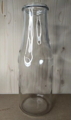 Ikea Ensidig Glas-Vase Milchflasche Glasflasche 28cm Blumenvase schlank schmal - Bild 1 von 4