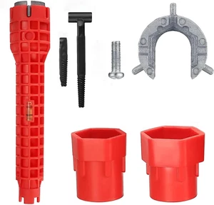 Waschbecken Installer Werkzeug, Spülenschlüssel 8 In 1, Wasserhahn Schlüssel für - Bild 1 von 7