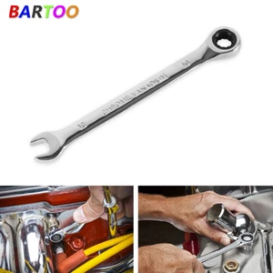 10mm Ratcheting Combination Wrench 72 Teeth 12 Point Box Ended Spanner Tool - Picture 1 of 8