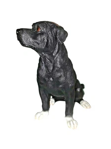 American Staffordshire Terrier, 11" bis 12", handbemalte Hundefigur - Bild 1 von 5