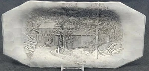 WENDELL AUGUST SCHMIEDE GEHÄMMERT ALUMNUM 12" X 6" BROTTELLER - Bild 1 von 2