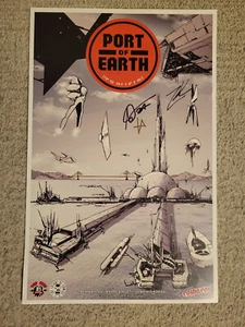 2017 NYCC PORT OF EARTH POSTER - 11" x 17" (signiert von Kaplan, Mutti & Popov) Fast neuwertig - Bild 1 von 8