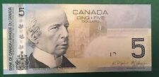 2006 $5 Canada Bank Note HAE5200620 Jenkins Carney  Printed 2010 GUNC