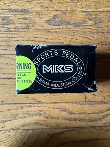 NOS MKS Gold Foot Jaw Vintage 1980’s BMX Bike Pedals 9/16" - Picture 1 of 6