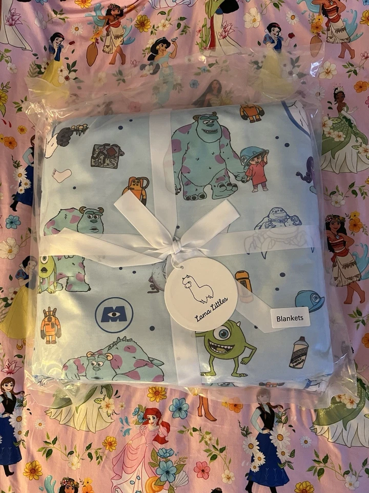 Manta acolchada de bambú Lama Littles Disney’s Monster’s Inc 60x50 nueva en caja Foto 1 de 1