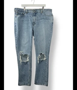 Levi’s 541 Mens Jeans Blue Size 44x34 (44x32)Tapered Leg Distressed Grunge Rock - Picture 1 of 11