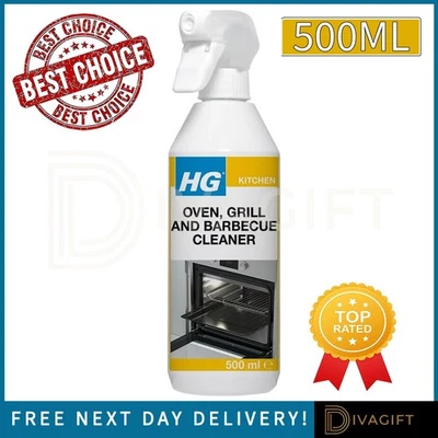 HG OVEN GRILL AND BBQ CLEANER SPRAY POWERFUL DEGREASER FOR STUBBORN STAINS 500ML - Image 1 of 4