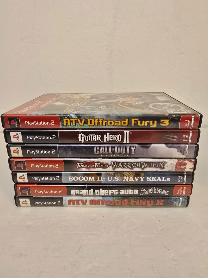 PlayStation 2 Game Lot (7) – Grand Theft Auto, SOCOM II, Call of Duty Foto 1 de 4