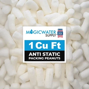 Magicwater 1 Cu Ft Biodegradable Packing Peanuts - Dust-Free Shipping Filler - Picture 1 of 9