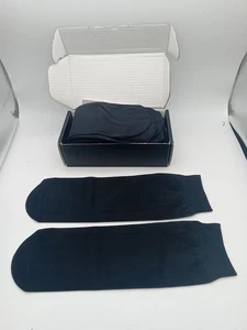 Fitu Women's 12 Pairs Nylon Ankle High Tights Hosiery Stocking Socks BLACK  - Picture 1 of 5