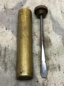 Original WW1 British Army SMLE Enfield Brass Oil Bottle - Picture 1 of 10