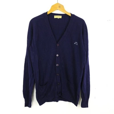 Kappa Vintage Cardigan Uomo Taglia 52 Blu Lana Comodo Invernale Casual Sportivo - Immagine 1 di 4