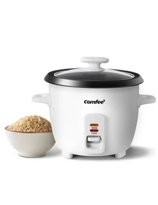 COMFEE' Rice Cooker, 6-Cup Cooked/3-Cup Uncooked, Removable Non-Stick Bowl, f... - Picture 1 of 7
