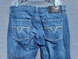 Jeans Rock & Roll uomo 38X37 fucile skinny cowboy gamba dritta lavaggio medio blu - Foto 1 di 11