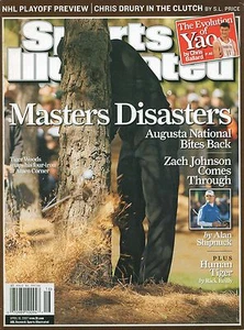 2007 ZACH JOHNSON WINS MASTERS SPORTS ILLUSTRATED NEWSSTAND NO LABEL TIGER WOODS - Picture 1 of 1