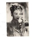 SD1116 EARLY MOVIE ACTRESS FAMOUS EDIGE FEUILLERE SMOKING CIGARETTE IN HOLDER