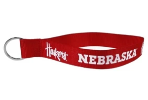 Nebraska Cornhuskers Lanyard Key Chain, Wristlet-Red by Siskiyou-New - Picture 1 of 2