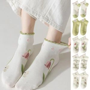 Women Socks Cotton Socks Ankle Socks Non-slip Boat Socks Summer Socks Hosiery - Picture 1 of 18