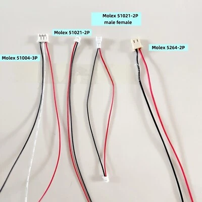 Conector de cable MOLEX 51004-3P, 51021-2P, macho hembra, 5264-2P para batería hágalo usted mismo Foto 1 de 4
