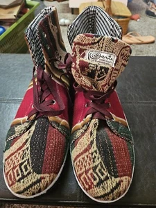 Valentes Technology Mens 13 High Top Sneaker Peru Aztec Design Shoe - Picture 1 of 4