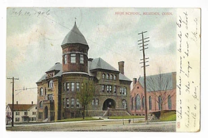 Meriden Gymnasium Postkarte CT um 1906 - Bild 1 von 2