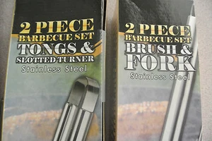 4 Piece Barbecue Tool Set, Stainless Steel, Brand New in Box - Picture 1 of 5