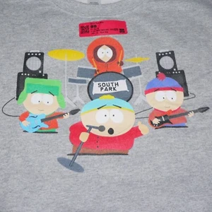 SOUTH PARK Gr. XL graues Sweatshirt neu mit Etikett ~ Band Practice Cartman Kenny Stan Kyle neu - Bild 1 von 15