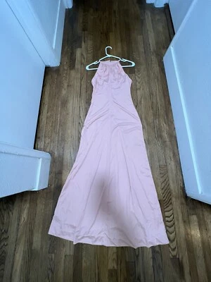 Винтажный 1960-х 70-х годов моды оранжевый розовый макси платье INFINITY Sz маленький - Изображение 1 из 4