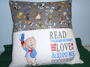 Porky Pig  Reading Pillow with book pocket.