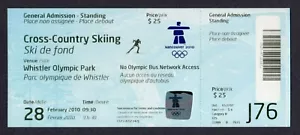Boleto de esquí de fondo para hombre de los Juegos Olímpicos de Vancouver 2010 50 km clásico 28/02 - Imagen 1 de 6