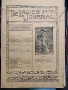 The Ladies Home Journal September 1889 Great Ads (KL957) - Picture 1 of 2