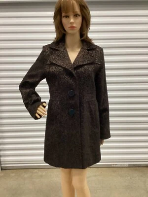 Chaqueta Gallery Brocade Negra Marrón Talla Pequeña Foto 1 de 4