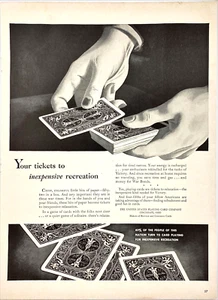 United States Playing Card Company Cincinnati OH Deal Graphics Vtg Mag Print Ad - Picture 1 of 1
