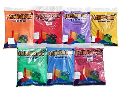 Play Sand Art Sand Decorative Coloured Craft Wedding Garden Pot Vase Filler 15KG - Image 1 of 2