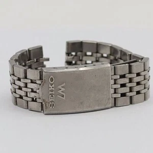 SEIKO Genuine Band Lord Matic Men's Wrist Watch Parts Silver Color approx. 17mm - Picture 1 of 3