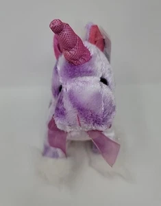 DAN DEE COLLECTORS CHOICE lila & WEISS Einhorn VALENTINSTAG PLÜSCH Beanimals - Bild 1 von 18