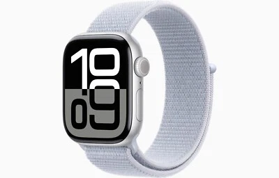 Apple Watch Serie 10 GPS 42Mm Caja PLATA Correa Deportiva LOOP NUVOLA MWWD3 - Imagen 1 de 4