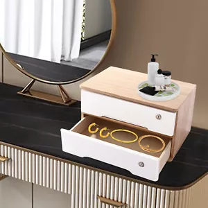 2-Tier Organizer Desktop Storage Box With 2 Drawers 40*28*22cm Jewelry Organizer - Picture 1 of 15