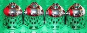 Lego 4x mattoncini cromati argento, rotondo 2x2x1 cupola superiore (30151) NUOVO! - Foto 1 di 1