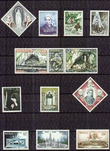 MÓNACO - 1958 - CENTENARIO DE LAS APARICIONES DE LOURDES - EN MUY BUEN ESTADO** - Imagen 1 de 1