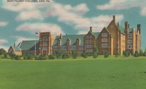 Mercyhurst College - Erie, Pennsylvania - lino sin publicar (texto en letras grandes) - Imagen 1 de 3